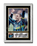 GIUSEPPE BERGOMI 2 Limited Edition Football Player Signed Print - Football