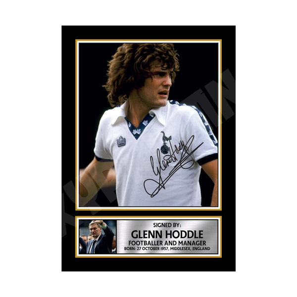 GLENN HODDLE 2 Football Player Printed Signature Print