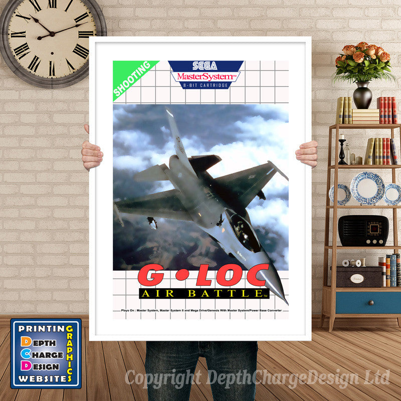 GLOC Inspired Retro Gaming Poster A4 A3 A2 Or A1