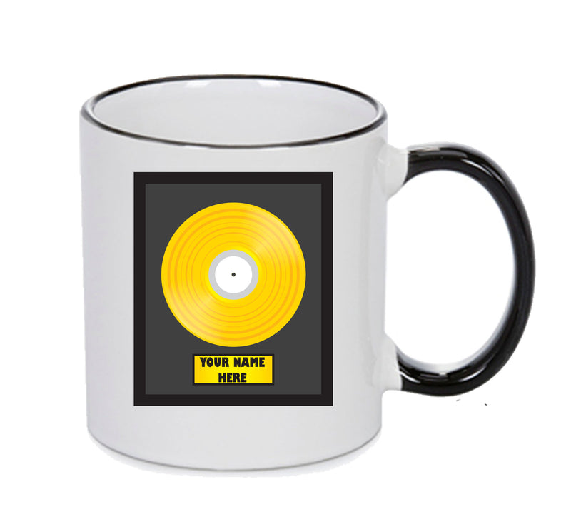 GOLD RECORD MUG Mug Adult Mug Gift