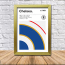 Retro Chelsea Club Colours - Cheslea Fan Football Poster