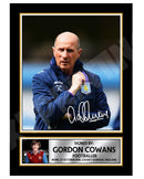GORDON COWANS 2 Limited Edition Football Player Signed Print - Football