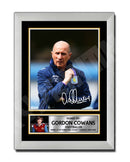 GORDON COWANS 2 Limited Edition Football Player Signed Print - Football