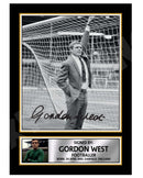 GORDON WEST Limited Edition Football Player Signed Print - Football