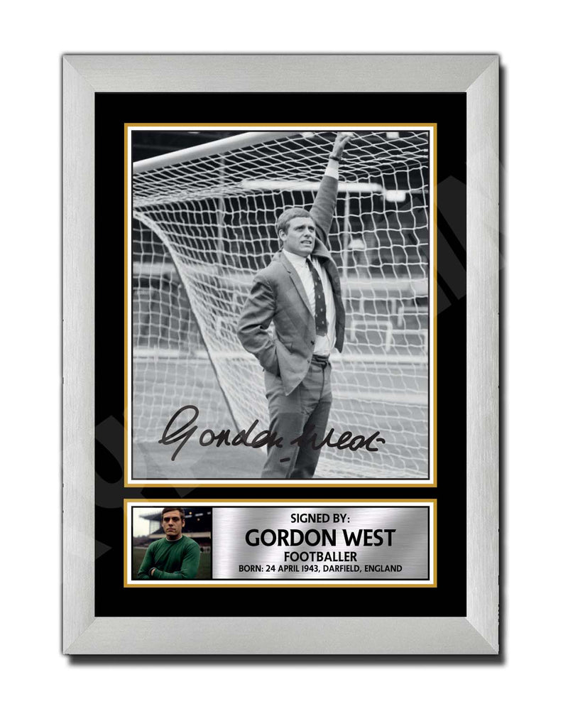 GORDON WEST Limited Edition Football Player Signed Print - Football