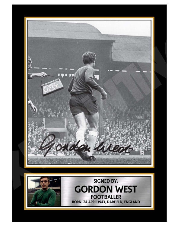 GORDON WEST 2 Football Player Printed Signature Print