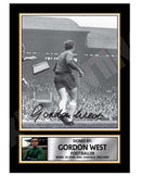 GORDON WEST 2 Limited Edition Football Player Signed Print - Football