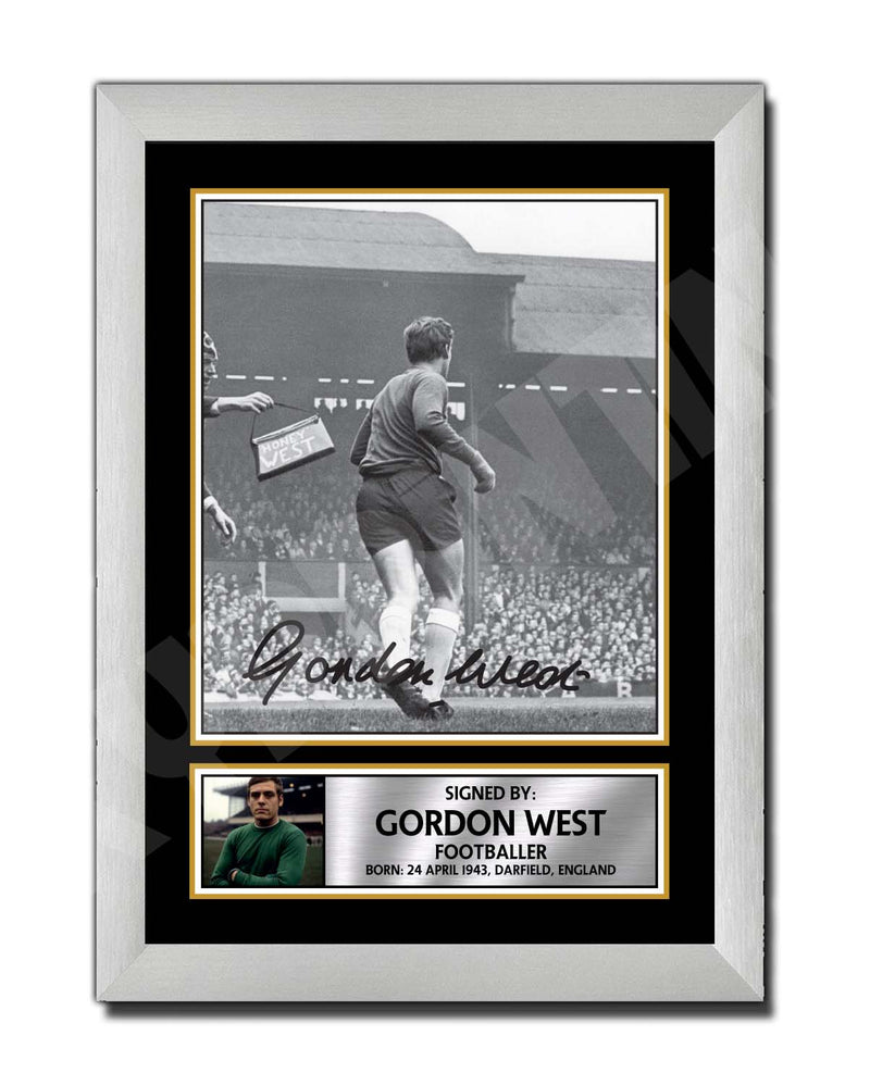 GORDON WEST 2 Limited Edition Football Player Signed Print - Football
