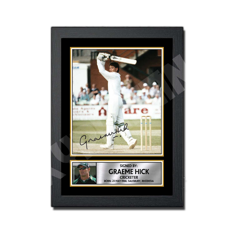 GRAEME HICK WORCESTERSHIRE Limited Edition Cricketer Signed Print - Cricket Player