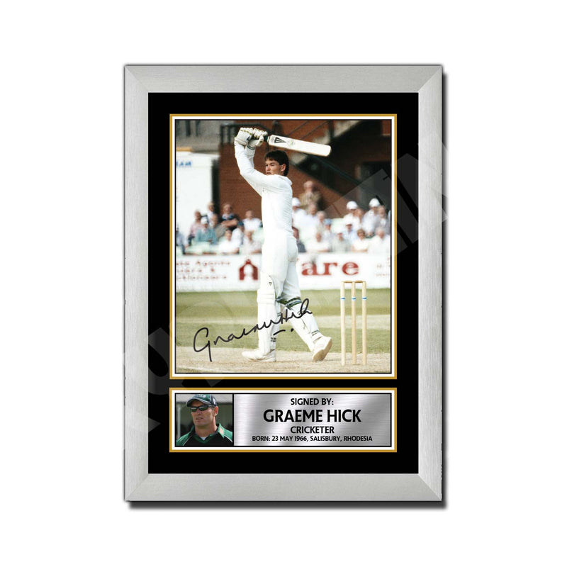 GRAEME HICK WORCESTERSHIRE Limited Edition Cricketer Signed Print - Cricket Player