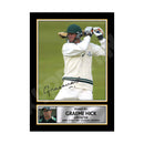 GRAEME HICK WORCESTERSHIRE 2 Limited Edition Cricketer Signed Print - Cricket Player