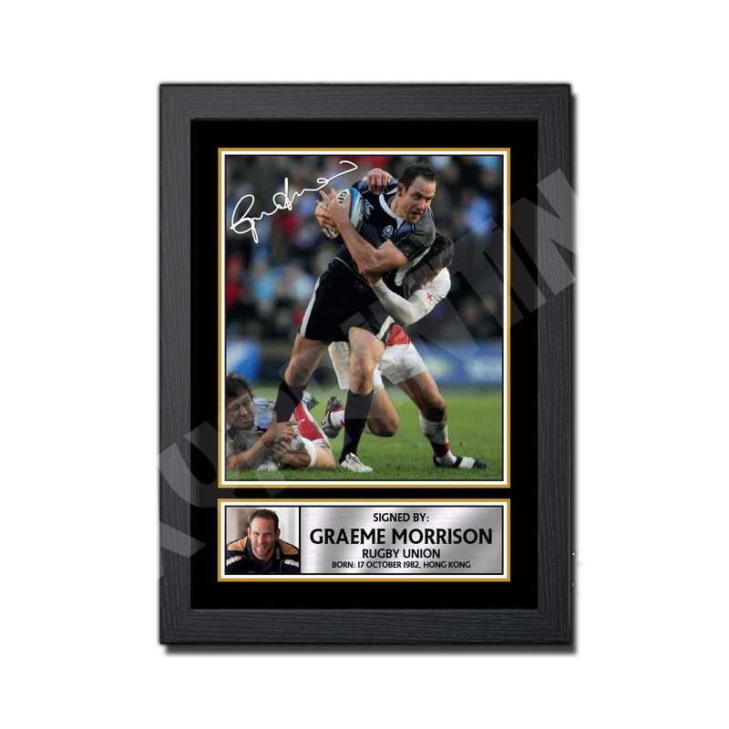 GRAEME MORRISON 1 Limited Edition Rugby Player Signed Print - Rugby