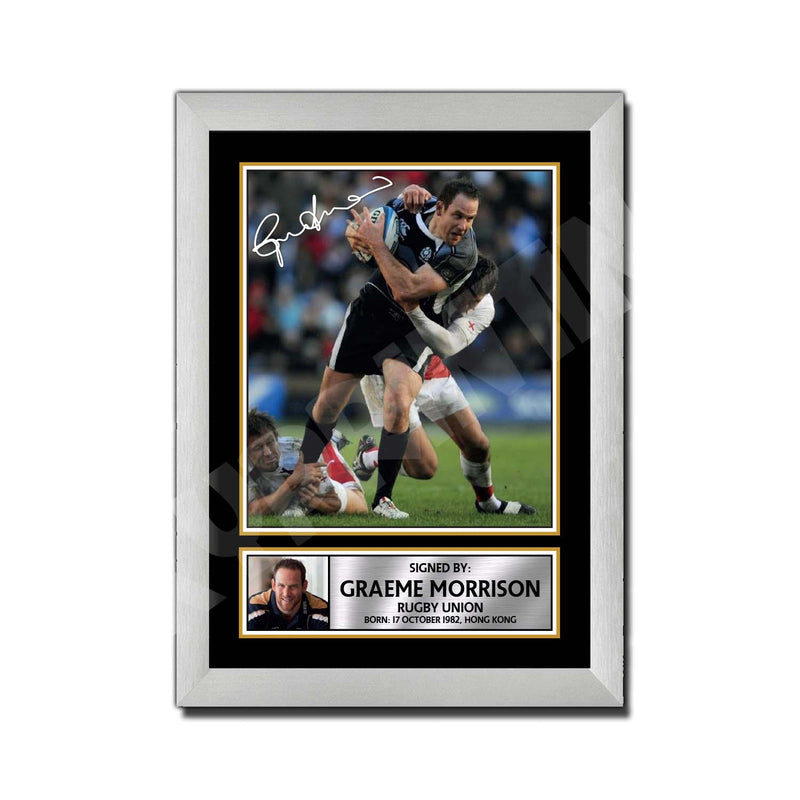 GRAEME MORRISON 1 Limited Edition Rugby Player Signed Print - Rugby