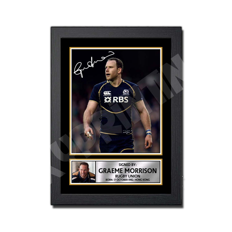 GRAEME MORRISON 2 Limited Edition Rugby Player Signed Print - Rugby