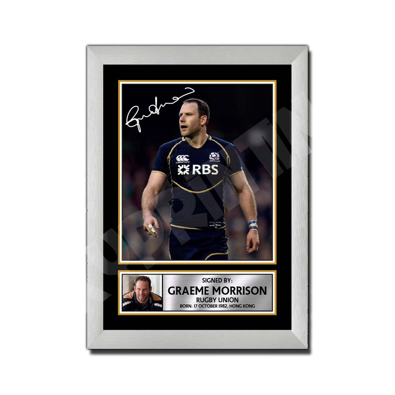 GRAEME MORRISON 2 Limited Edition Rugby Player Signed Print - Rugby