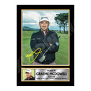 GRAEME McDOWELL Limited Edition Golfer Signed Print - Golf