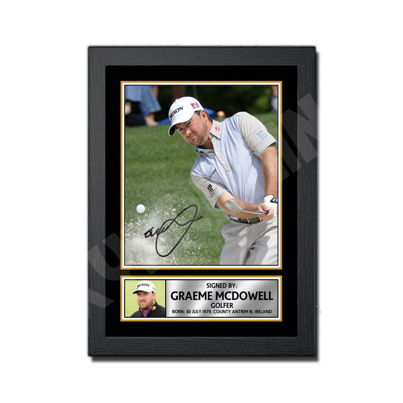 GRAEME McDOWELL 2 Limited Edition Golfer Signed Print - Golf