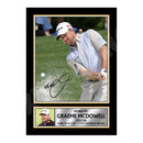 GRAEME McDOWELL 2 Limited Edition Golfer Signed Print - Golf