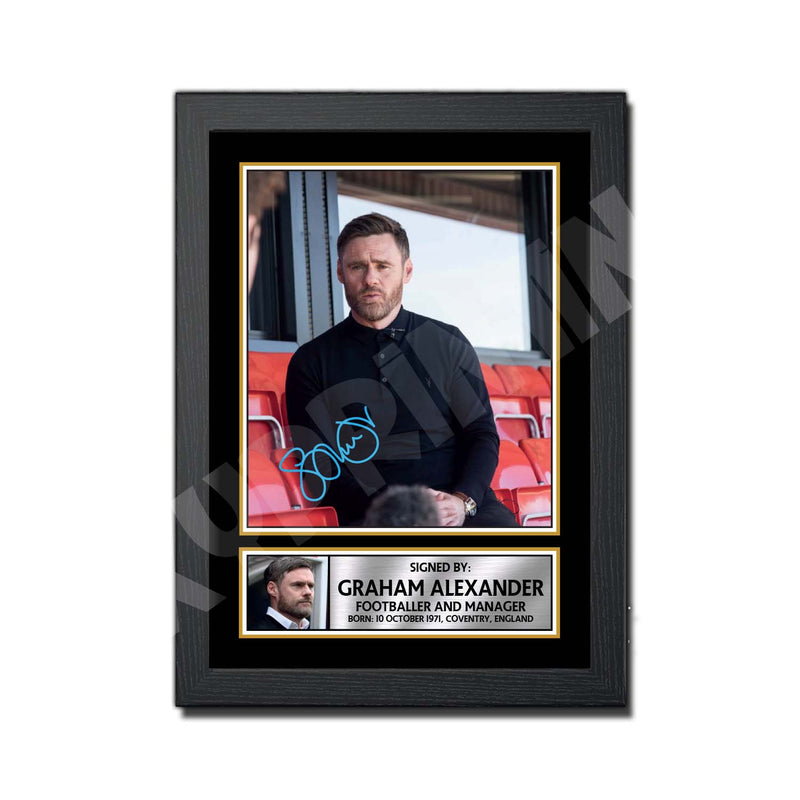 GRAHAM ALEXANDER Limited Edition Football Player Signed Print - Football
