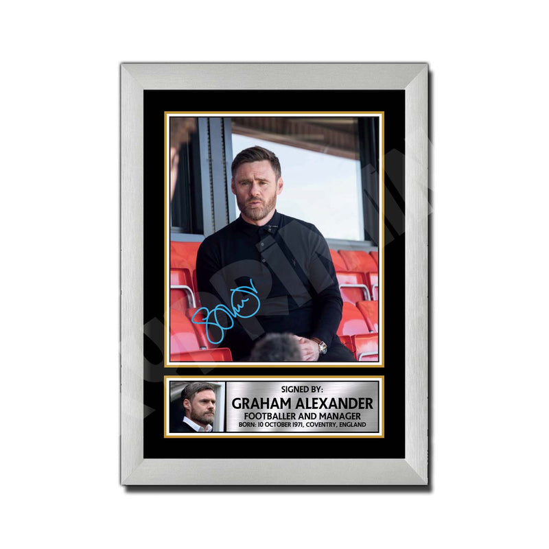 GRAHAM ALEXANDER Limited Edition Football Player Signed Print - Football