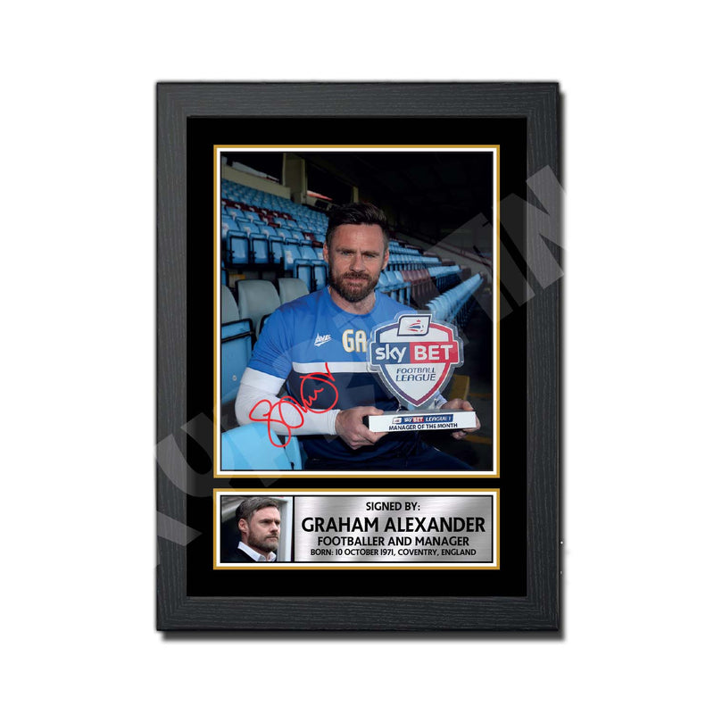GRAHAM ALEXANDER 2 Limited Edition Football Player Signed Print - Football