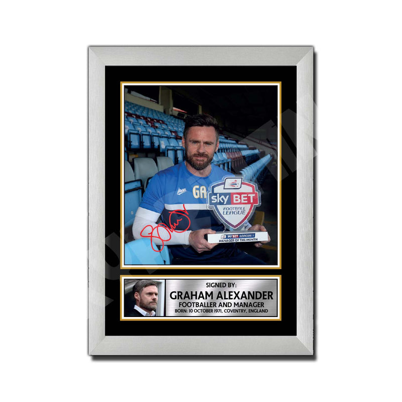 GRAHAM ALEXANDER 2 Limited Edition Football Player Signed Print - Football