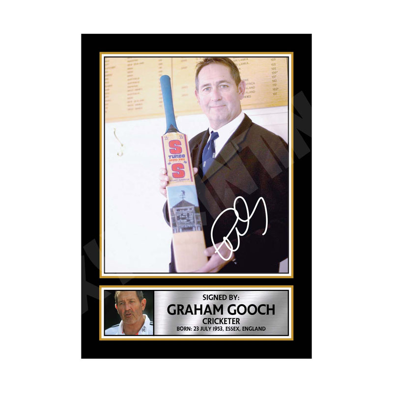 GRAHAM GOOCH Limited Edition Cricketer Signed Print - Cricket Player