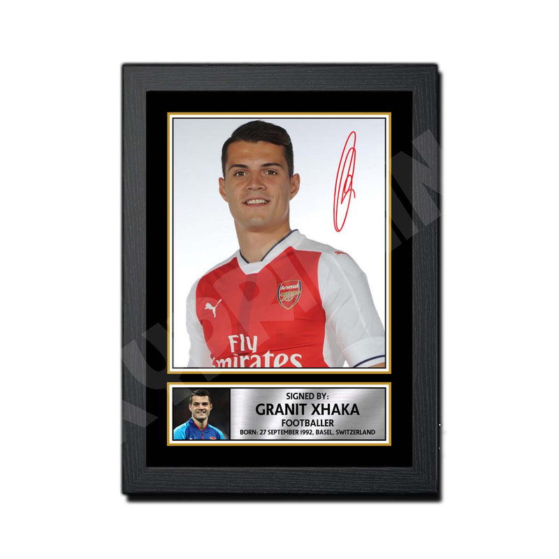 GRANIT XHAKA Limited Edition Football Player Signed Print - Football