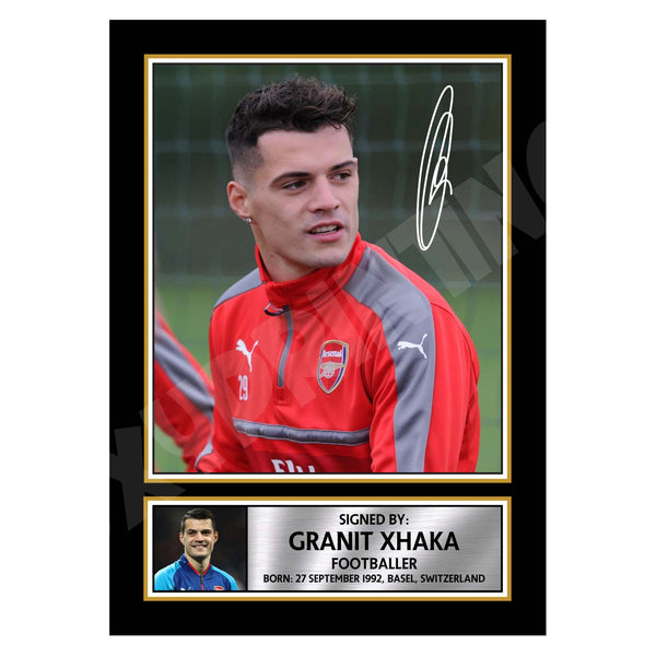 GRANIT XHAKA 2 Football Player Printed Signature Print