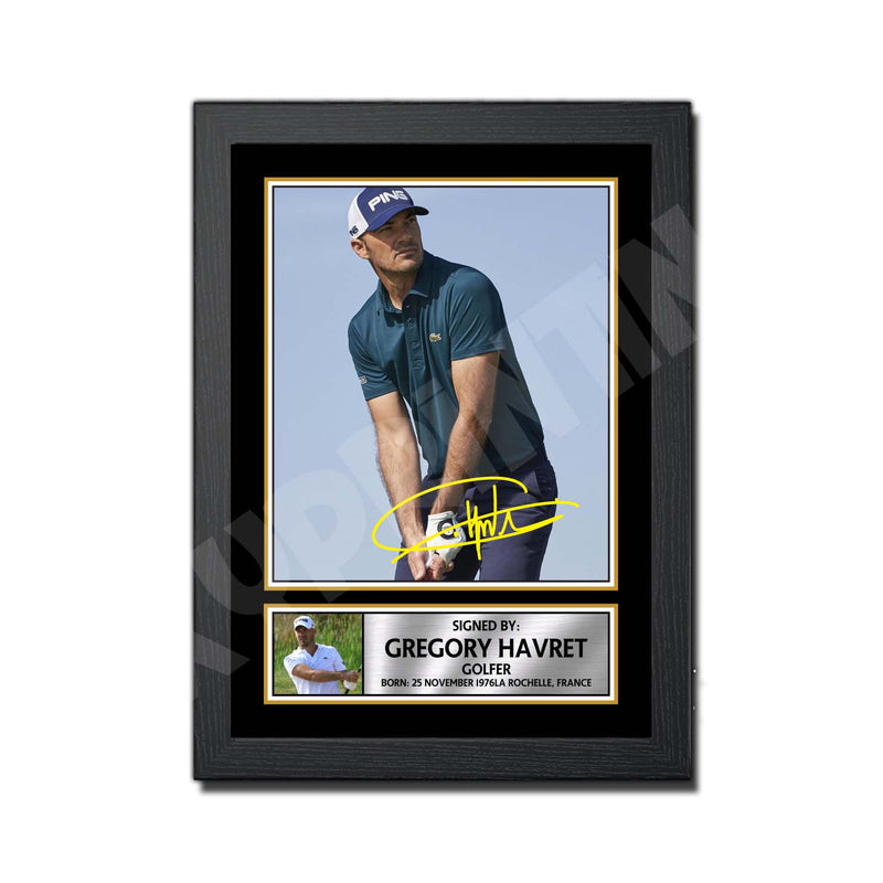 GREGORY HAVRET Limited Edition Golfer Signed Print - Golf