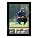 GREGORY HAVRET 2 Limited Edition Golfer Signed Print - Golf