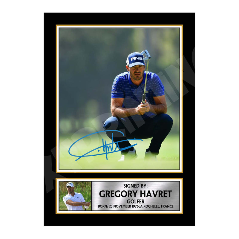 GREGORY HAVRET 2 Limited Edition Golfer Signed Print - Golf