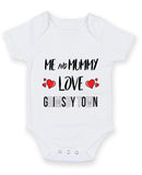 Me and Mummy love GRIMSBY TOWN Personalised FOOTBALL TEAM Baby Grow
