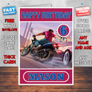 Personalised GTA 5 Street Fight Inspired Style Game Kids Inspired Birthday Card (SA)