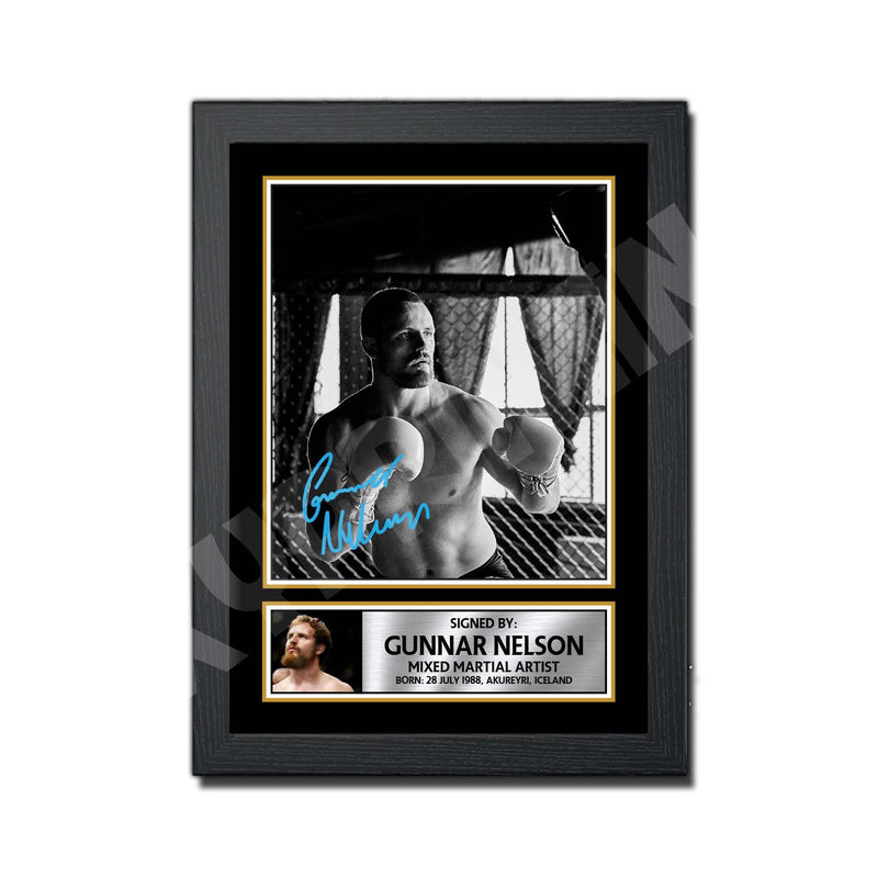 GUNNAR NELSON Limited Edition MMA Wrestler Signed Print - MMA Wrestling