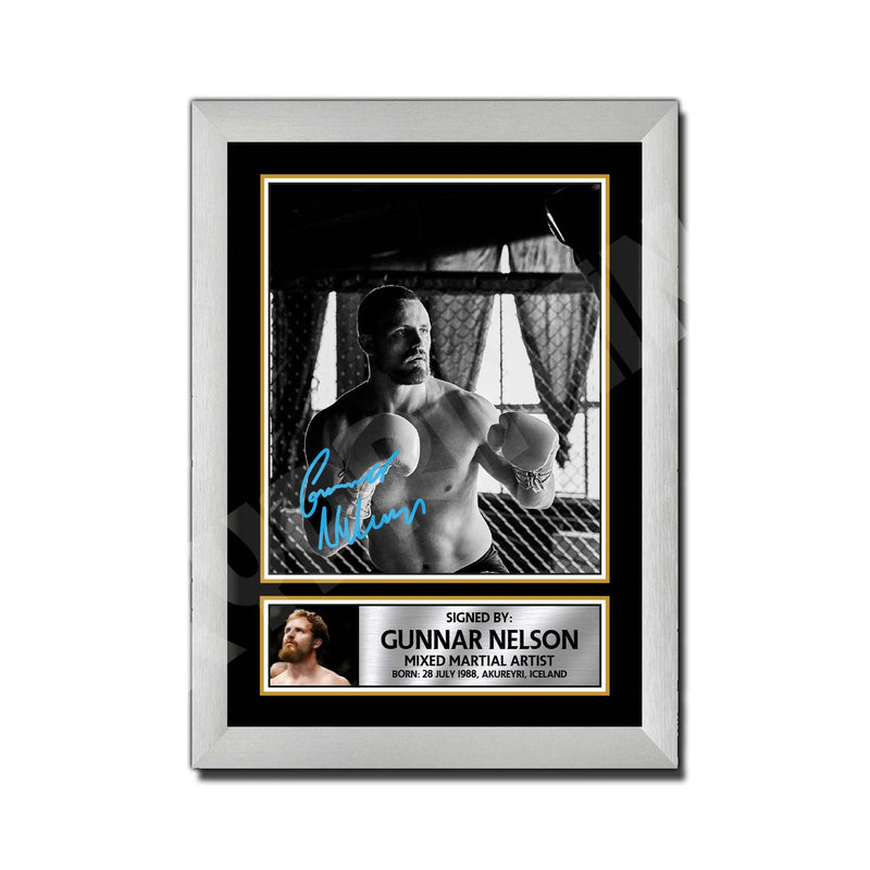 GUNNAR NELSON Limited Edition MMA Wrestler Signed Print - MMA Wrestling