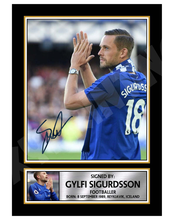 GYLFI SIGURDSSON Football Player Printed Signature Print