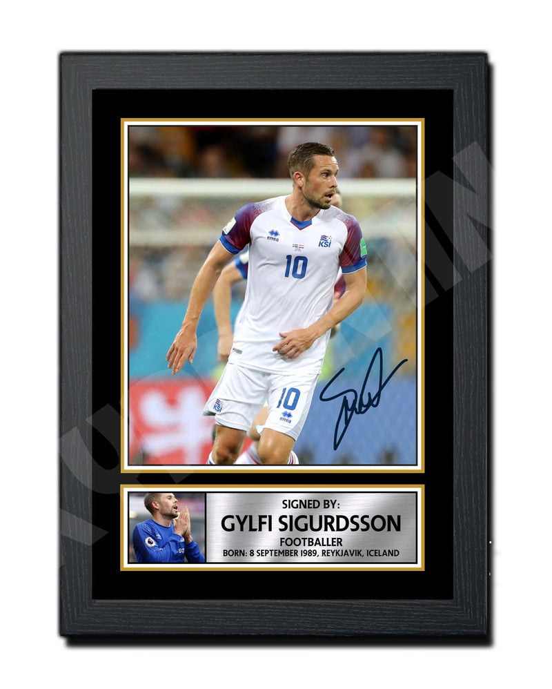 GYLFI SIGURDSSON 2 Limited Edition Football Player Signed Print - Football