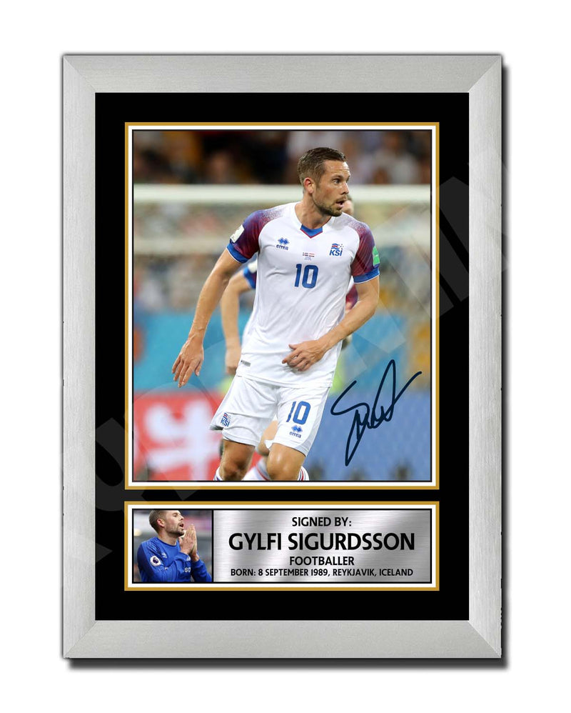 GYLFI SIGURDSSON 2 Limited Edition Football Player Signed Print - Football
