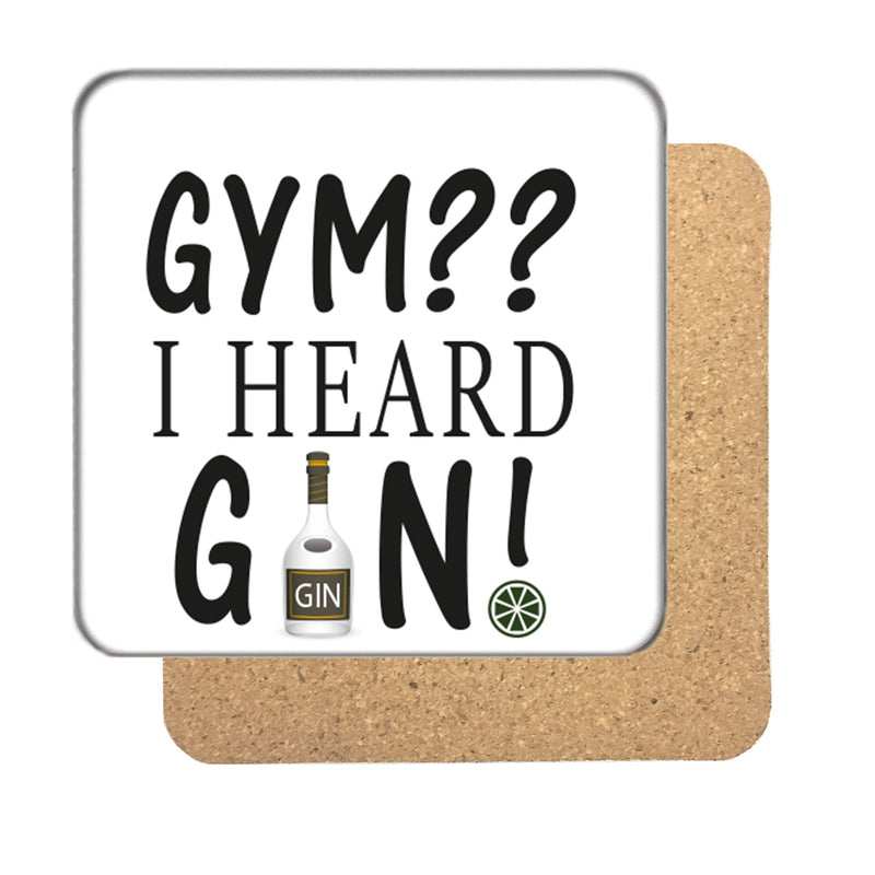 Gym or Gin Drinks Coaster
