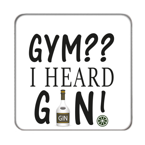 Gym or Gin Drinks Coaster