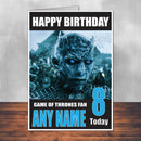 Game Of Thrones Design 12 THEME INSPIRED Style PERSONALISED Kids Adult FUNNY Birthday Card