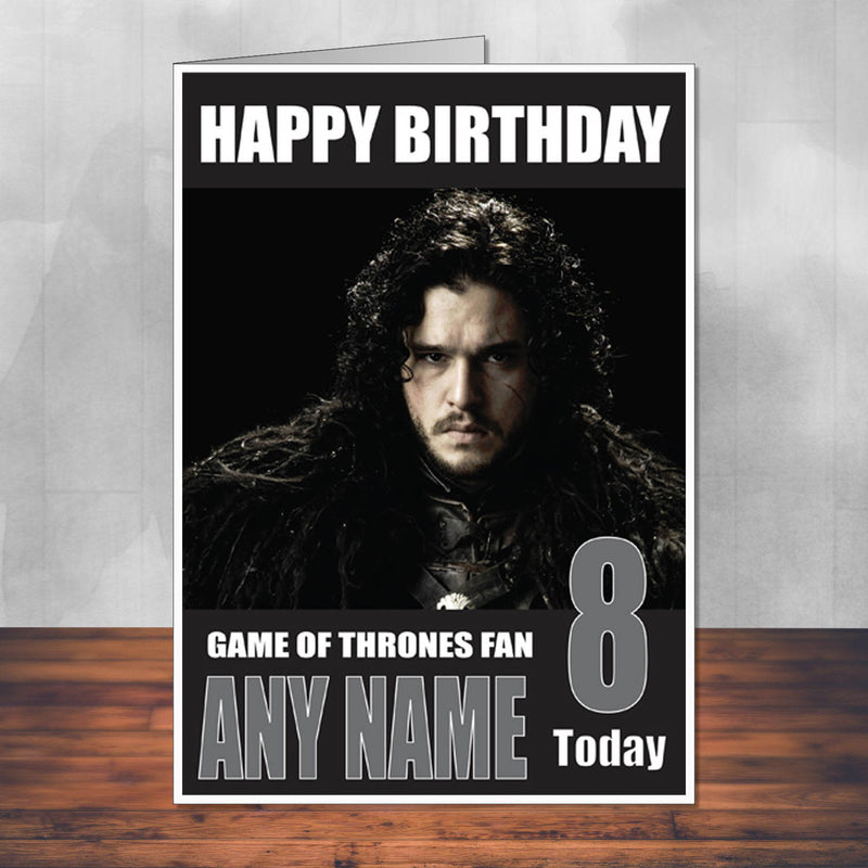Game Of Thrones Design 15 THEME INSPIRED Style PERSONALISED Kids Adult FUNNY Birthday Card