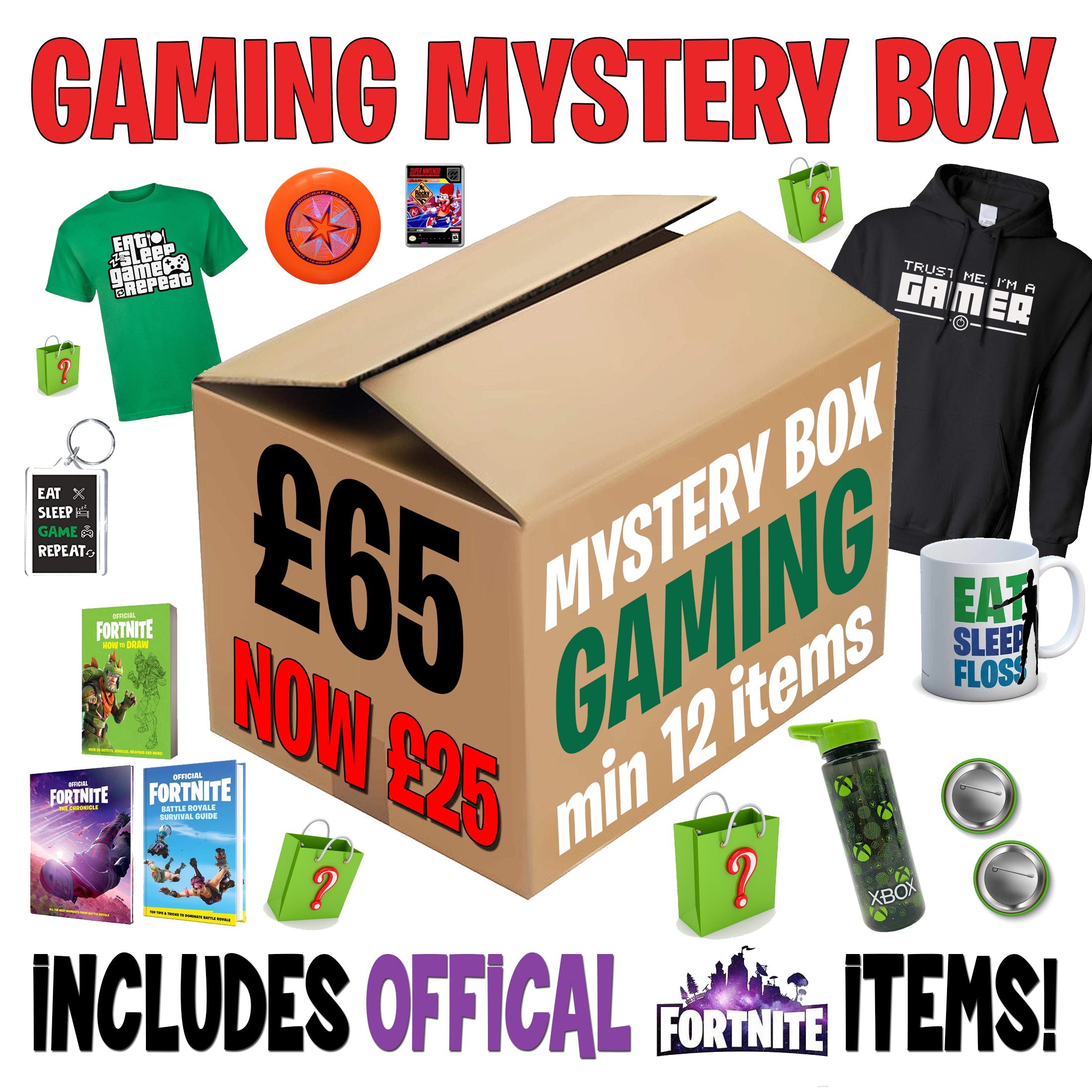 Random Game Box Mystery Gaming Box Full of Gaming Gifts