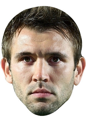 GARETH MCAULEY MASK JB - Footballer Fancy Dress Cardboard Celebrity Party Face Mask