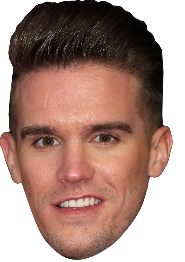 GARY BEADLE JB - Geordie Shore Fancy Dress Cardboard Celebrity Party Face Mask