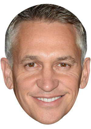 GARY LINEKER MASK JB - Footballer Fancy Dress Cardboard Celebrity Party Face Mask