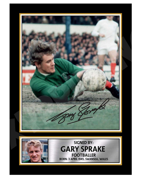 Gary Sprake Football Player Printed Signature Print