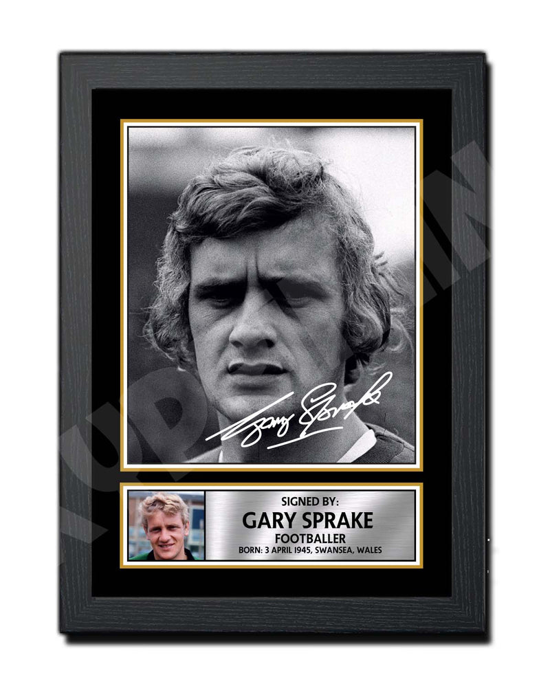 Gary Sprake 2 Limited Edition Football Player Signed Print - Football