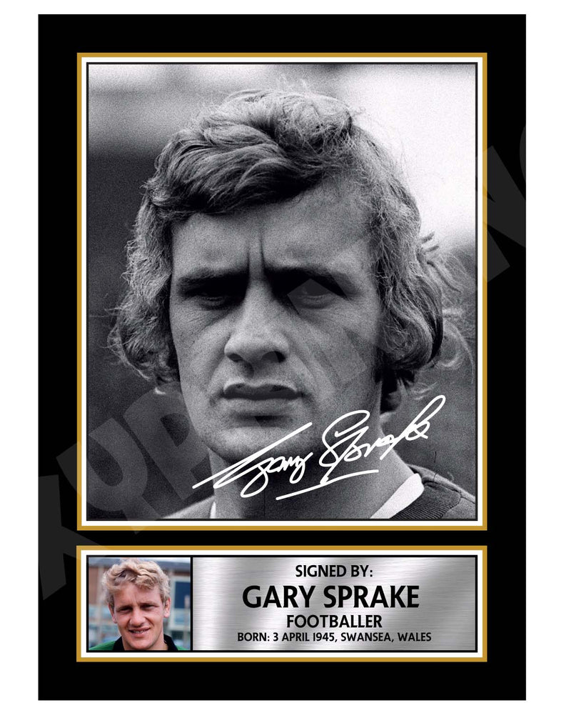 Gary Sprake 2 Limited Edition Football Player Signed Print - Football